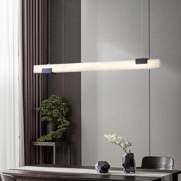 Alabaster Square Pillar Dining Chandelier-Pendant for living room,Pendant for kitchen,Pendant for bathrooms,Pendant for bedrooms,Pendant for foyer,Pendant for stairways,Pendant for dining room-Jecanoli