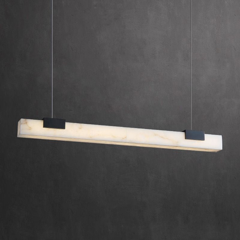 Alabaster Square Pillar Dining Chandelier-Pendant for living room,Pendant for kitchen,Pendant for bathrooms,Pendant for bedrooms,Pendant for foyer,Pendant for stairways,Pendant for dining room-Jecanoli