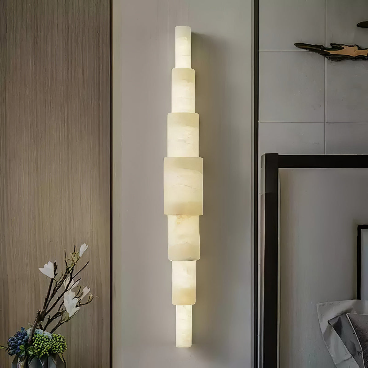 Alba Cascade Alabaster Wall Sconce - Vakkerlight