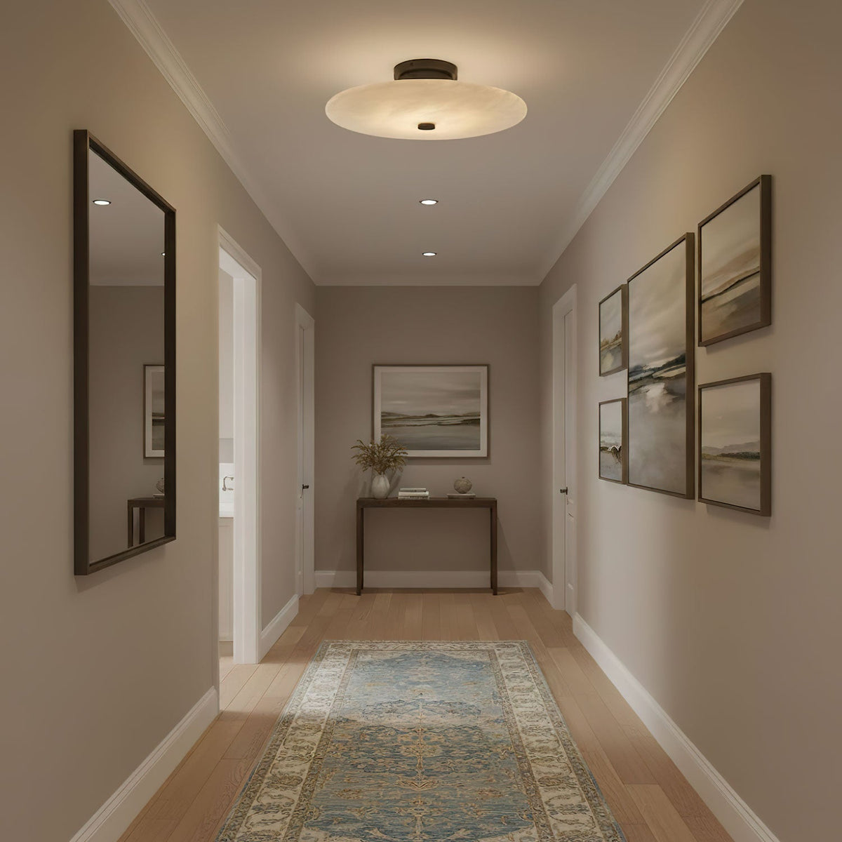 Ankeny Alabaster Ceiling Lamp - Vakkerlight