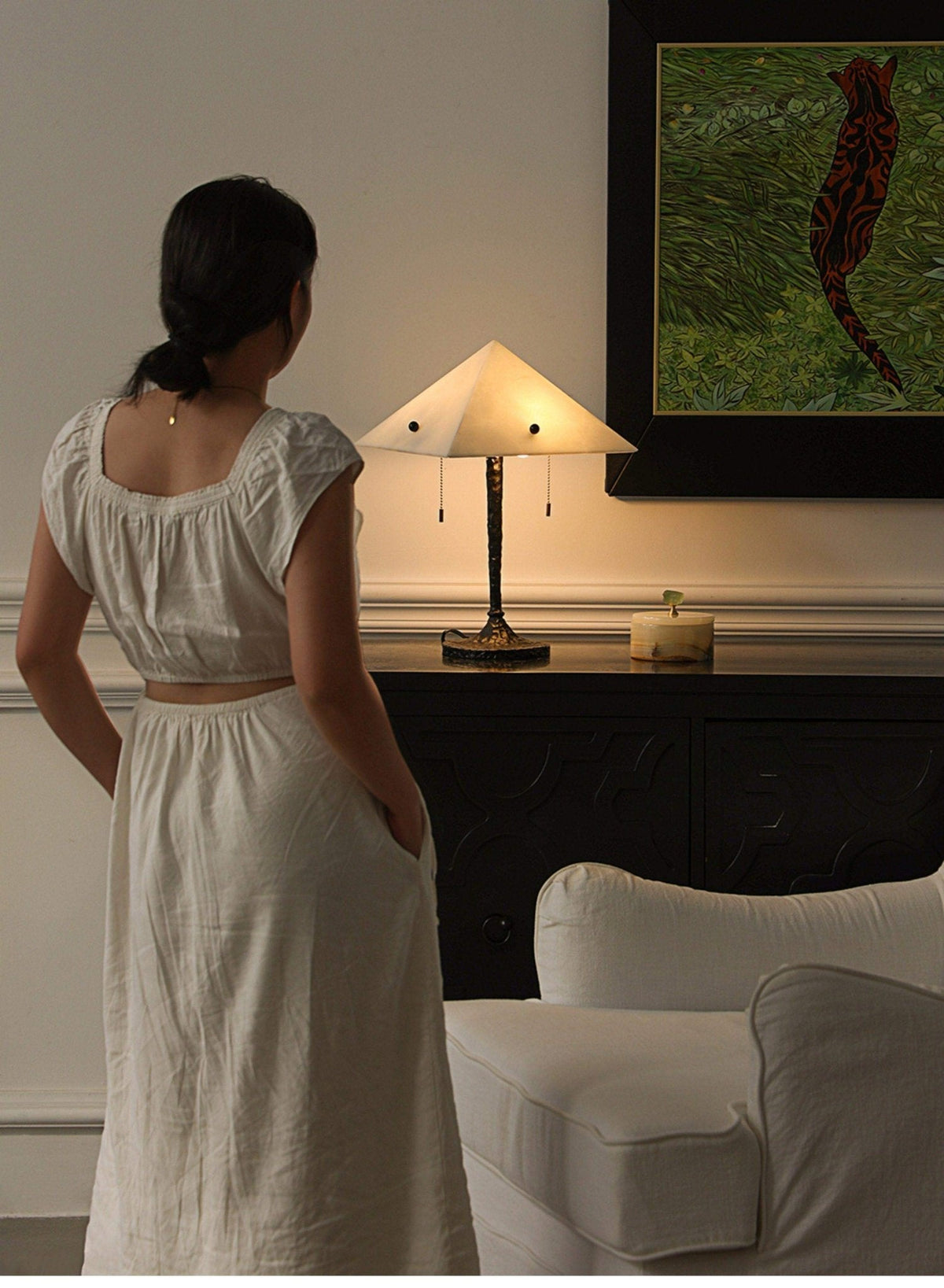 Apex Alabaster Prism Table Lamp - Vakkerlight