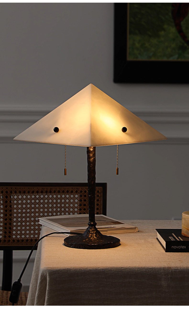 Apex Alabaster Prism Table Lamp - Vakkerlight
