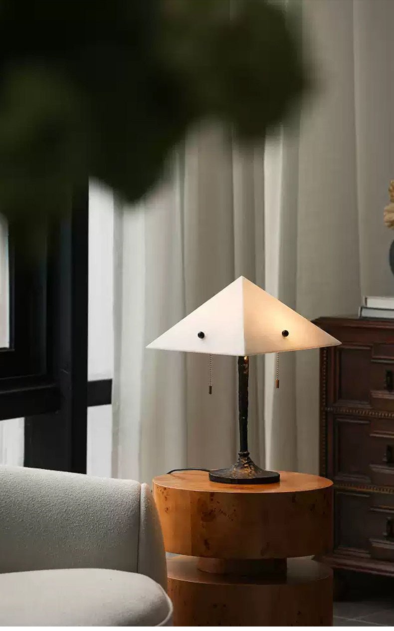Apex Alabaster Prism Table Lamp - Vakkerlight