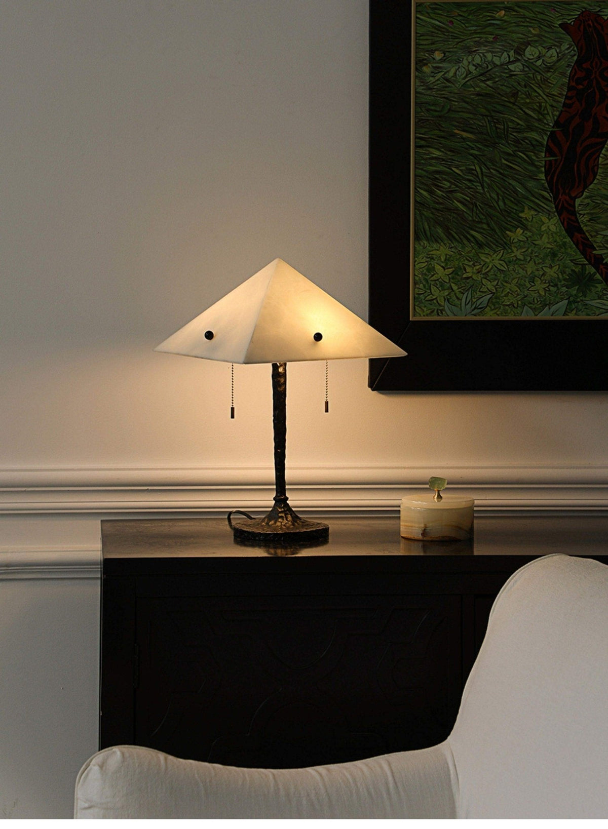 Apex Alabaster Prism Table Lamp - Vakkerlight