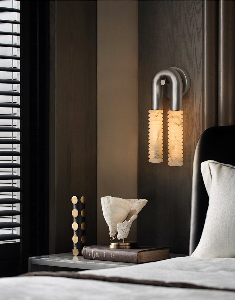 Arc Ridge Alabaster Wall Sconce - Vakkerlight