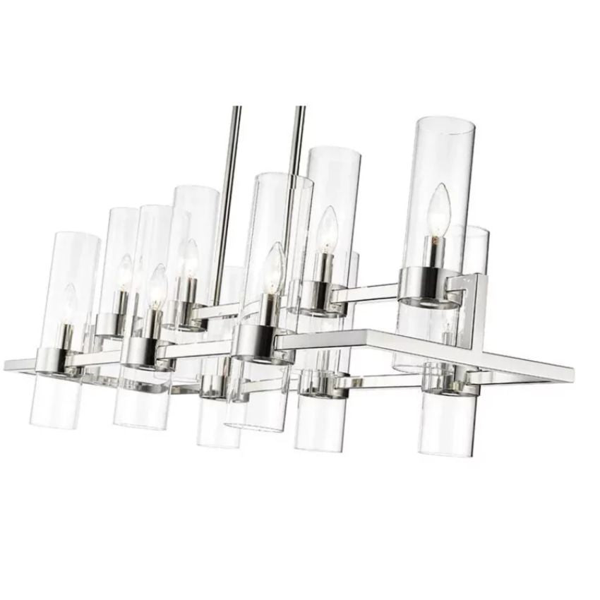 Brio Rectangles Chandelier 43"-chandelier for bedroom,chandelier for dining room,chandelier for stairways,chandelier for foyer,chandelier for bathrooms,chandelier for living room-Jecanoli