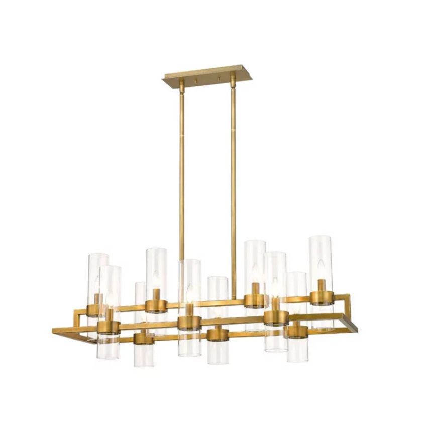 Brio Rectangles Chandelier 43"-chandelier for bedroom,chandelier for dining room,chandelier for stairways,chandelier for foyer,chandelier for bathrooms,chandelier for living room-Jecanoli