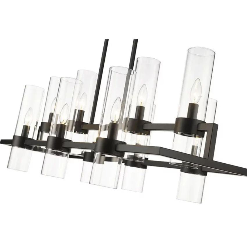Brio Rectangles Chandelier 43"-chandelier for bedroom,chandelier for dining room,chandelier for stairways,chandelier for foyer,chandelier for bathrooms,chandelier for living room-Jecanoli