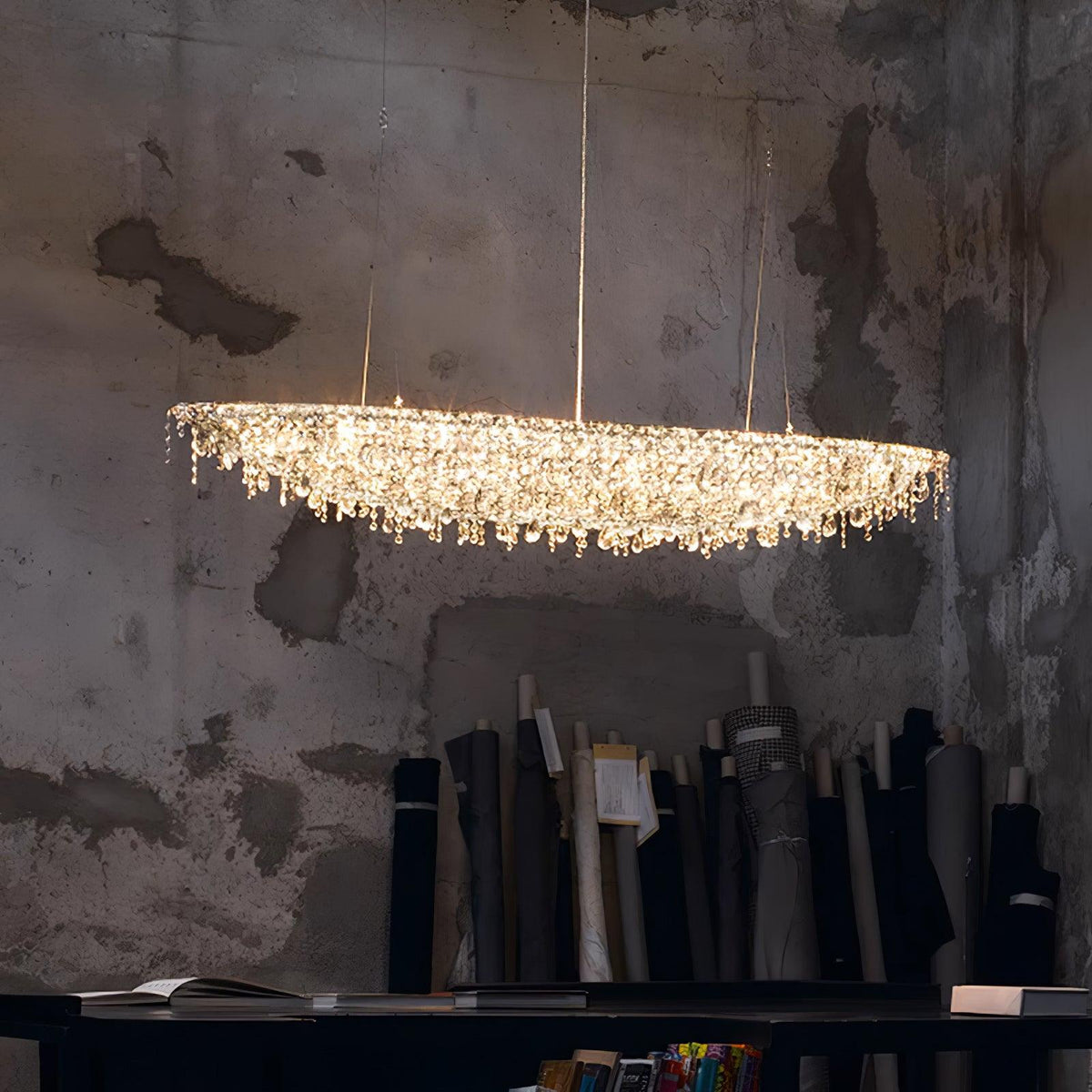 Elegant Boat Crystal Chandelier-Chandelier-Jecanoli