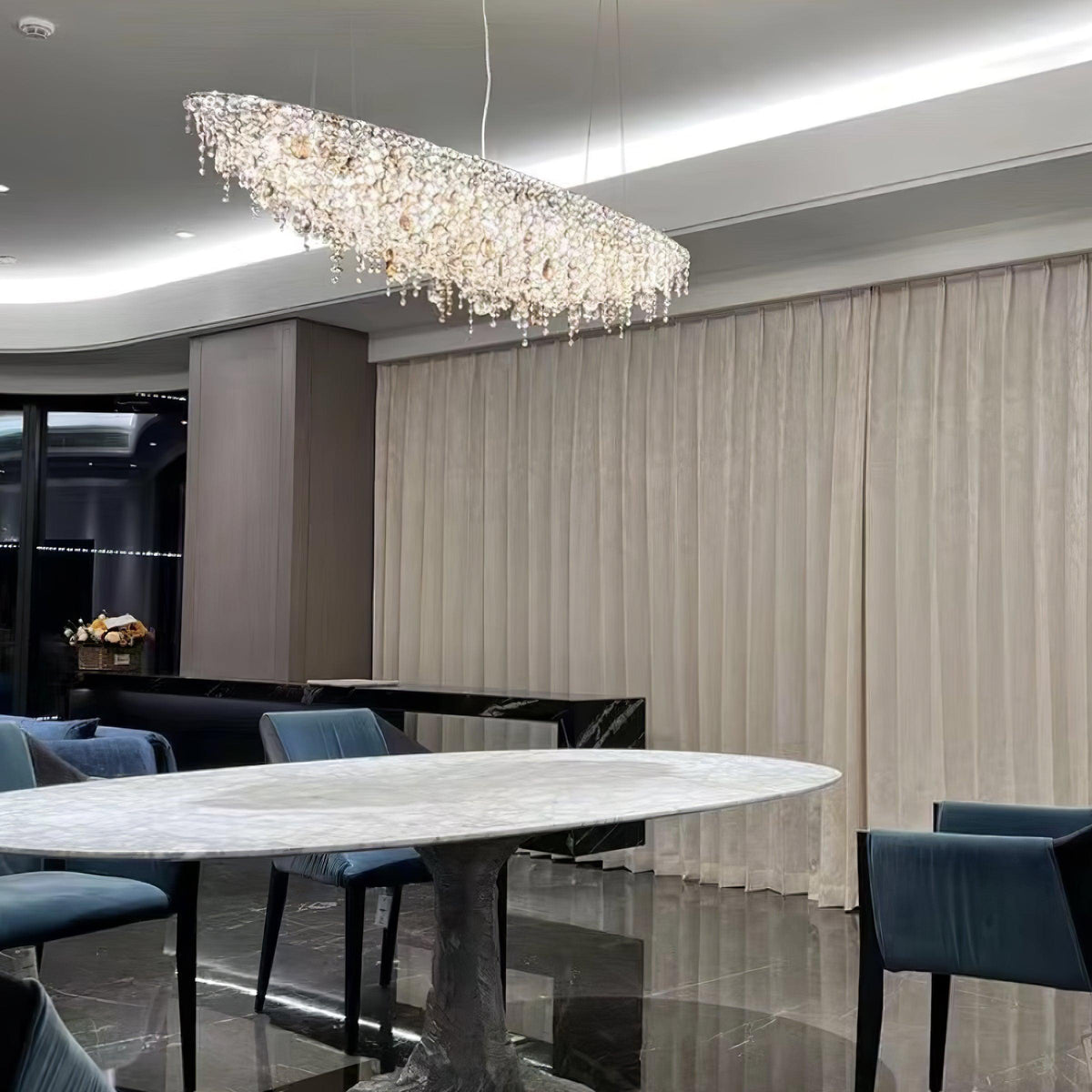 Elegant Boat Crystal Chandelier-Chandelier-Jecanoli
