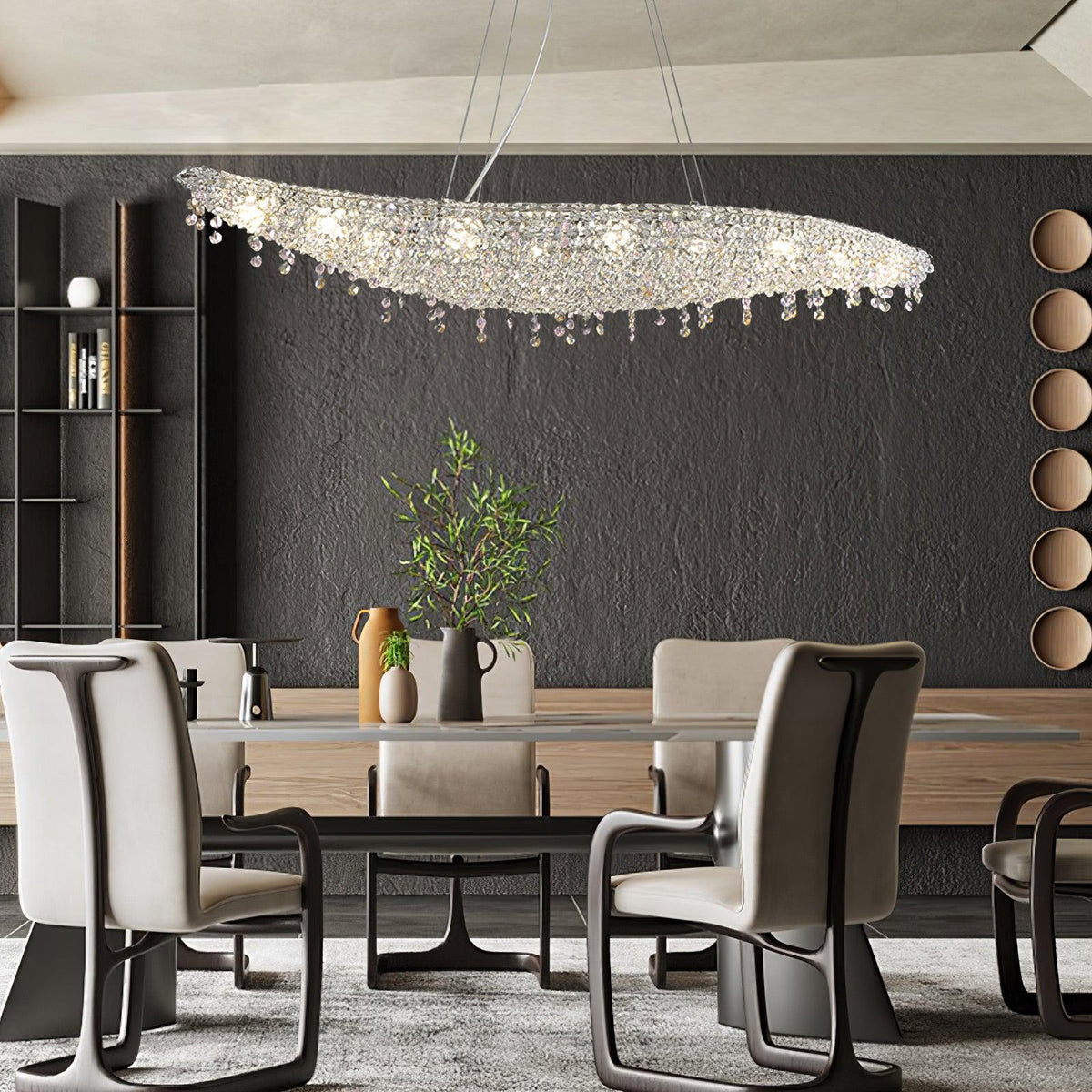 Elegant Boat Crystal Chandelier-Chandelier-Jecanoli