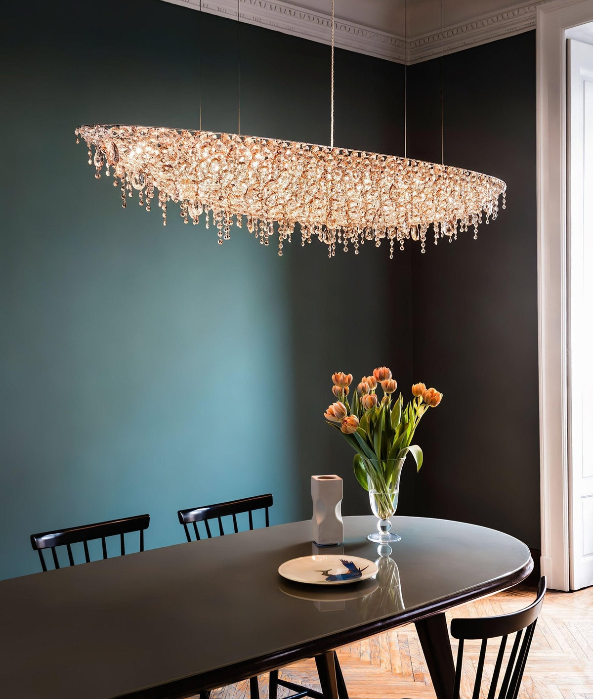 Elegant Boat Crystal Chandelier-Chandelier-Jecanoli