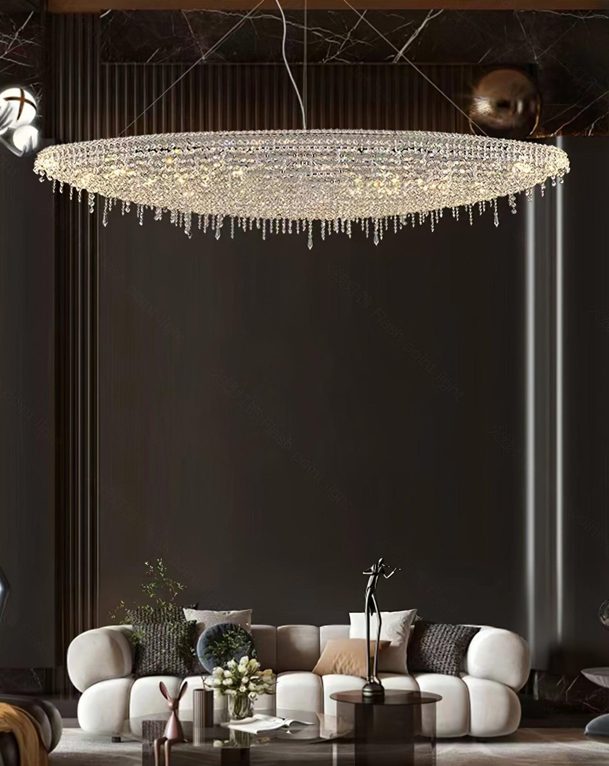 Elegant Boat Crystal Chandelier-Chandelier-Jecanoli