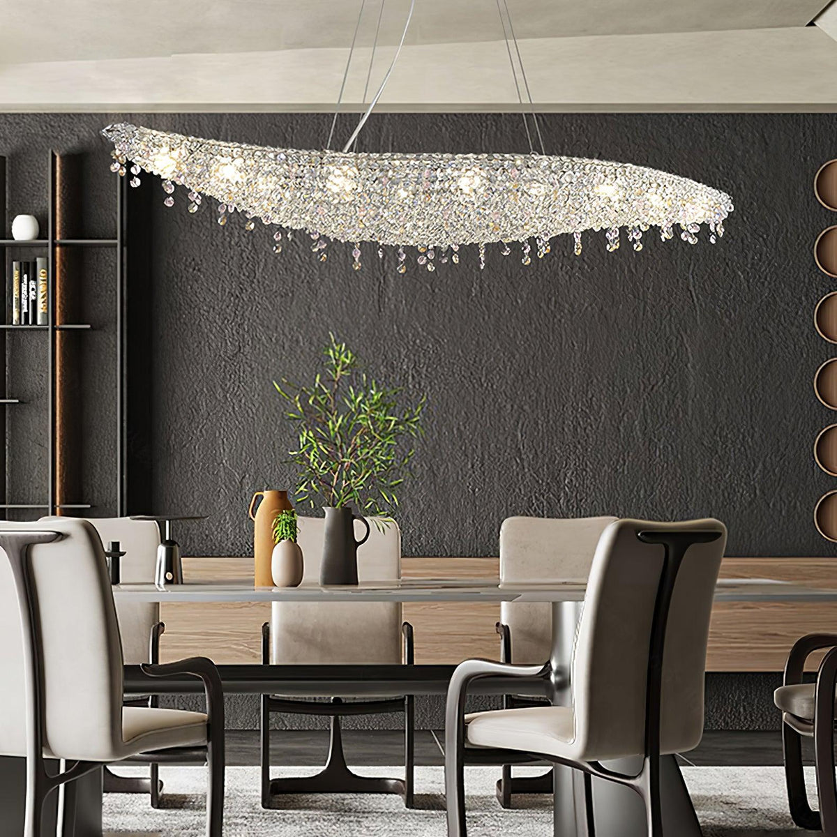 Elegant Boat Crystal Chandelier-Chandelier-Jecanoli