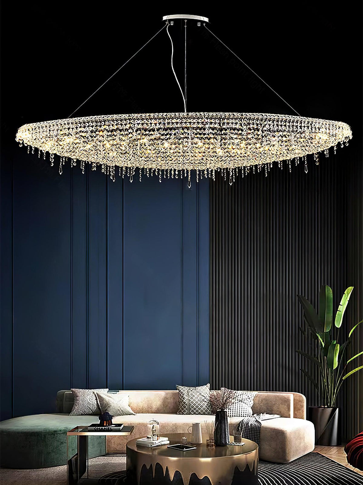Elegant Boat Crystal Chandelier-Chandelier-Jecanoli