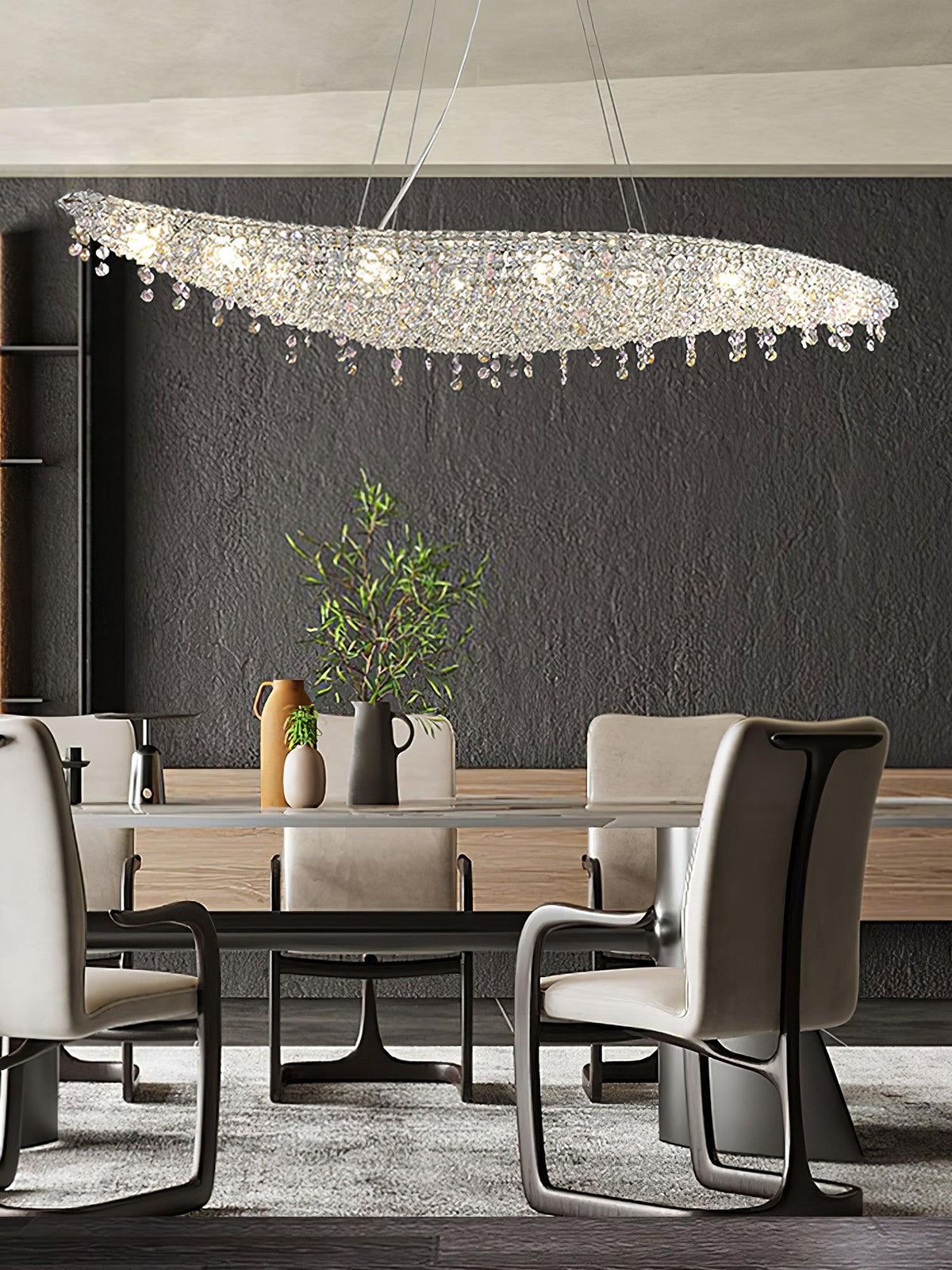 Elegant Boat Crystal Chandelier-Chandelier-Jecanoli