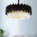 Bourbons Alfonso Crystal Round Chandelier-chandeliers for dining room,chandeliers for stairways,chandeliers for foyer,chandeliers for bedrooms,chandeliers for kitchen,chandeliers for living room-Jecanoli