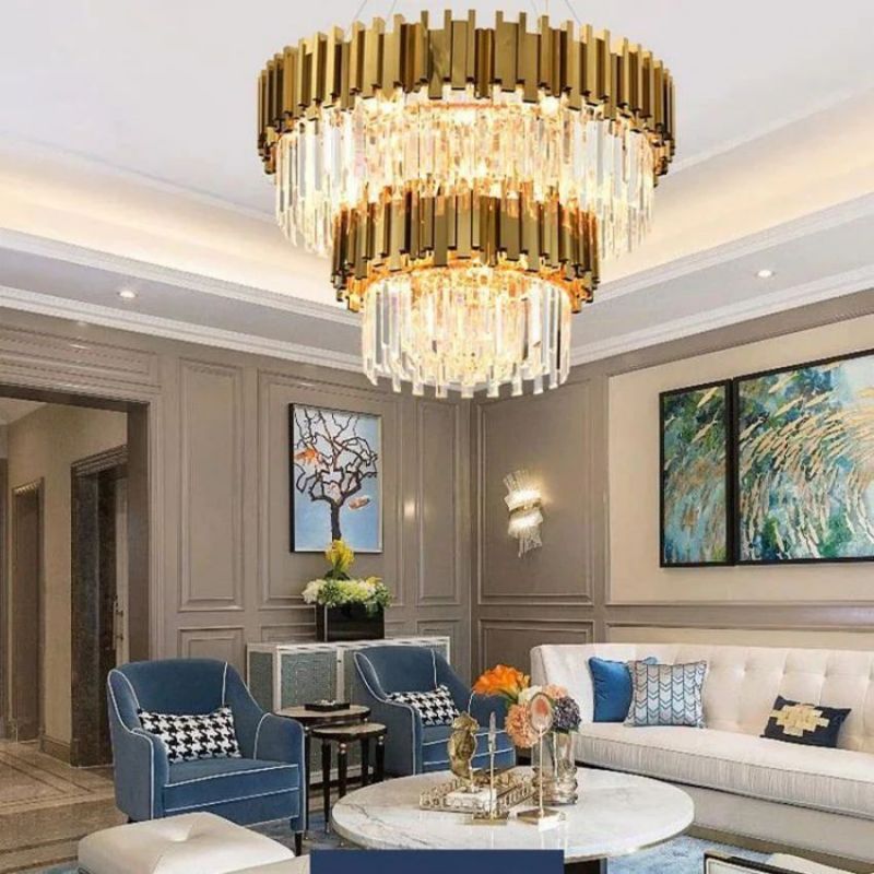 Bourbons Antoine Crystal Round Chandelier-chandeliers for dining room,chandeliers for stairways,chandeliers for foyer,chandeliers for bedrooms,chandeliers for kitchen,chandeliers for living room-Jecanoli