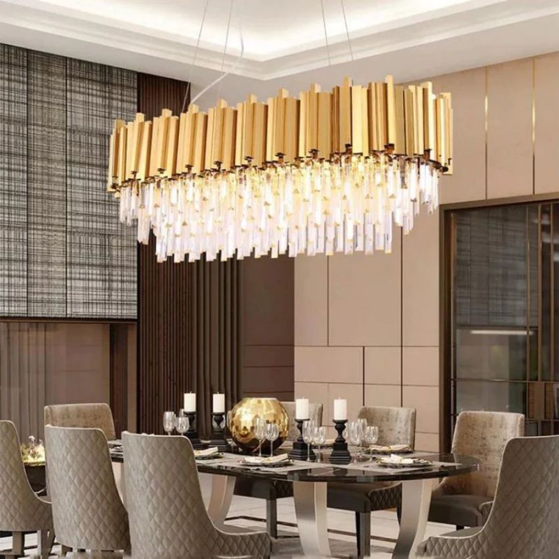 Bourbons Felipe Crystal Oval Chandelier-chandeliers for dining room,chandeliers for stairways,chandeliers for foyer,chandeliers for bedrooms,chandeliers for kitchen,chandeliers for living room-Jecanoli