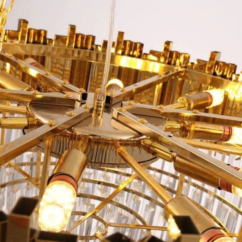 Bourbons Flush Mount Chandelier-Flushmount-Jecanoli