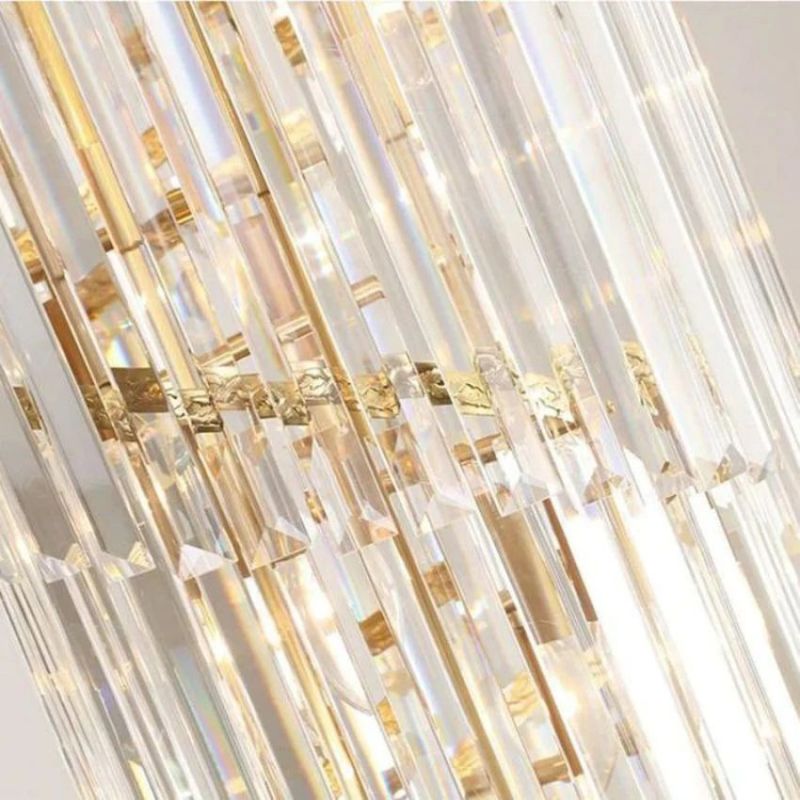Bourbons Louis 2-Story Crystal Round Chandelier-Chandelier-Jecanoli