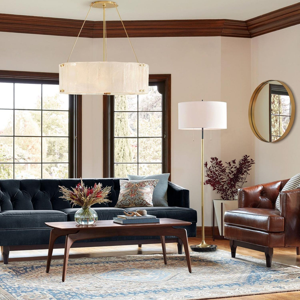 Willamette Round Crystal Chandelier-Chandelier-Jecanoli