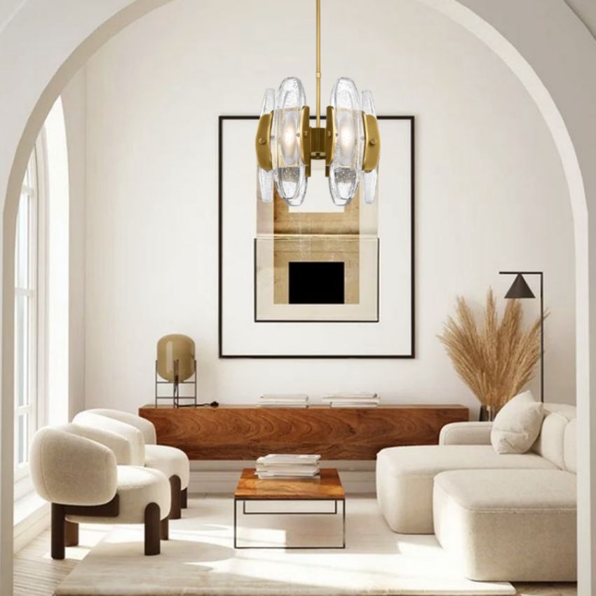 Charme Round Chandelier 15"-Chandelier-Jecanoli