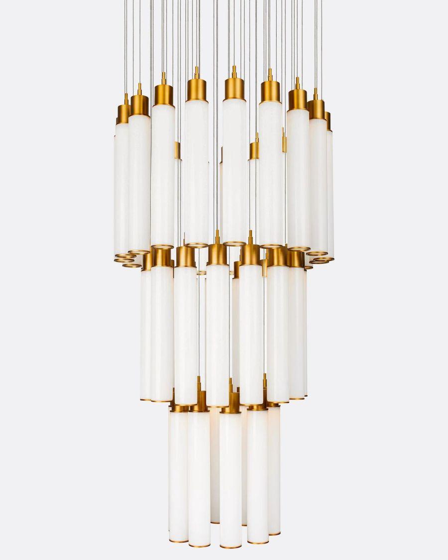 Candle 3-Tiered Round Chandelier-Chandelier-Jecanoli