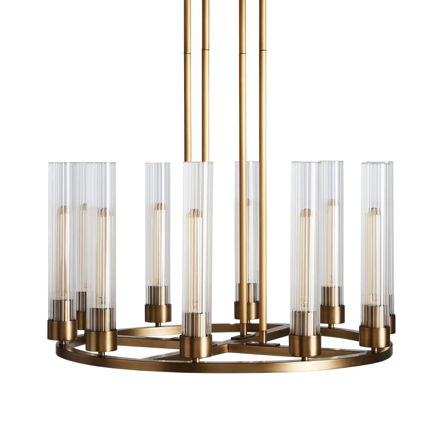 Cade Round Chandelier-Chandelier-Jecanoli