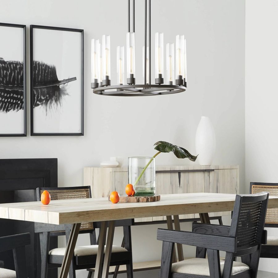 Cade Round Chandelier-Chandelier-Jecanoli
