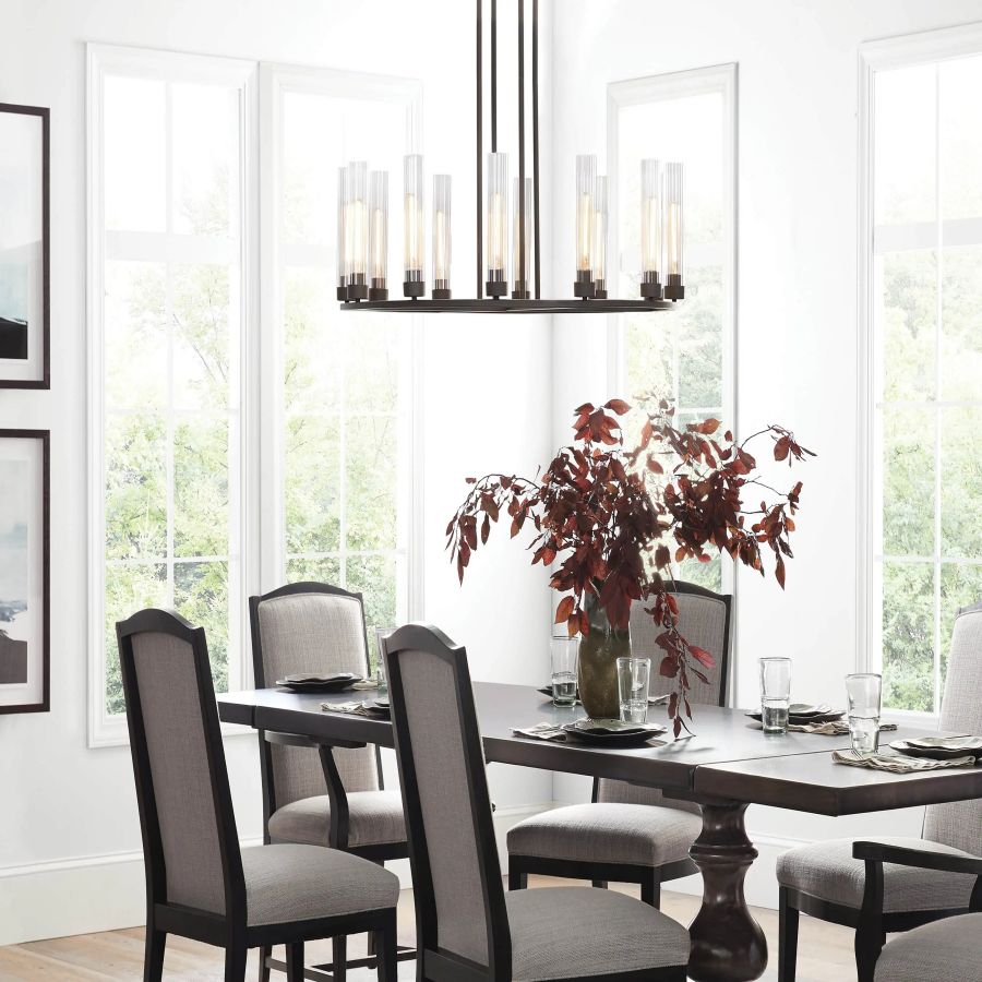 Cade Round Chandelier-Chandelier-Jecanoli