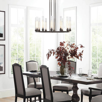 Cade Round Chandelier-Chandelier-Jecanoli