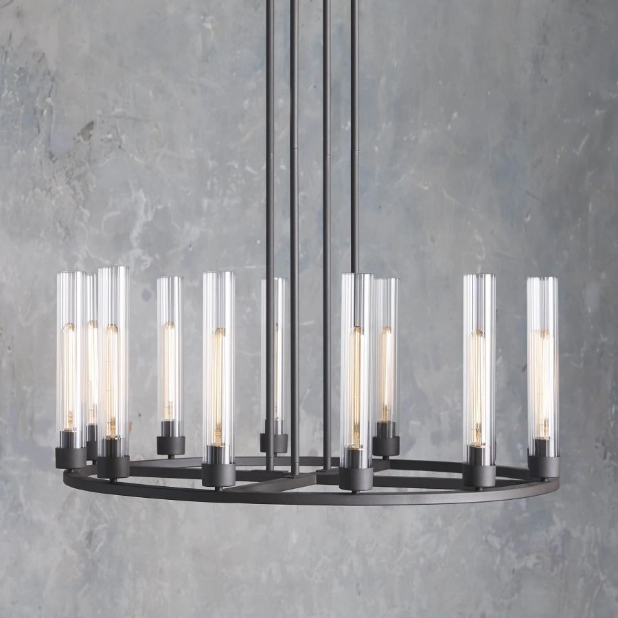 Cade Round Chandelier-Chandelier-Jecanoli