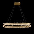 Modern 47 Inch Linear Chandelier Modern Quartz Crystal Chandelier for Dining Room-Chandelier-Jecanoli