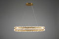 Modern 47 Inch Linear Chandelier Modern Quartz Crystal Chandelier for Dining Room-Chandelier-Jecanoli