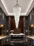 Long Spiral Crystal Chandelier for Staircase 39