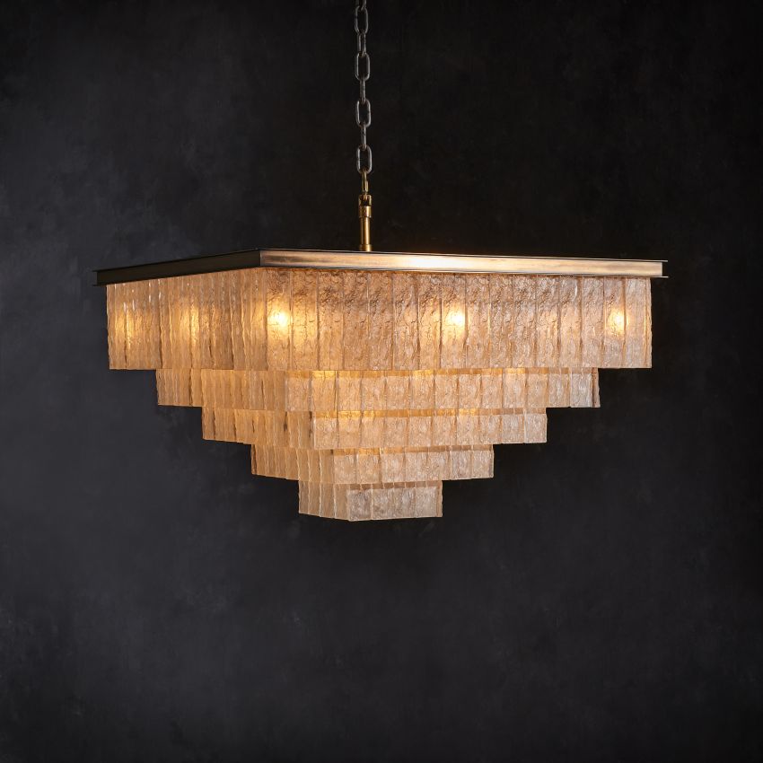 Claire Square Chandelier-Chandelier-Jecanoli