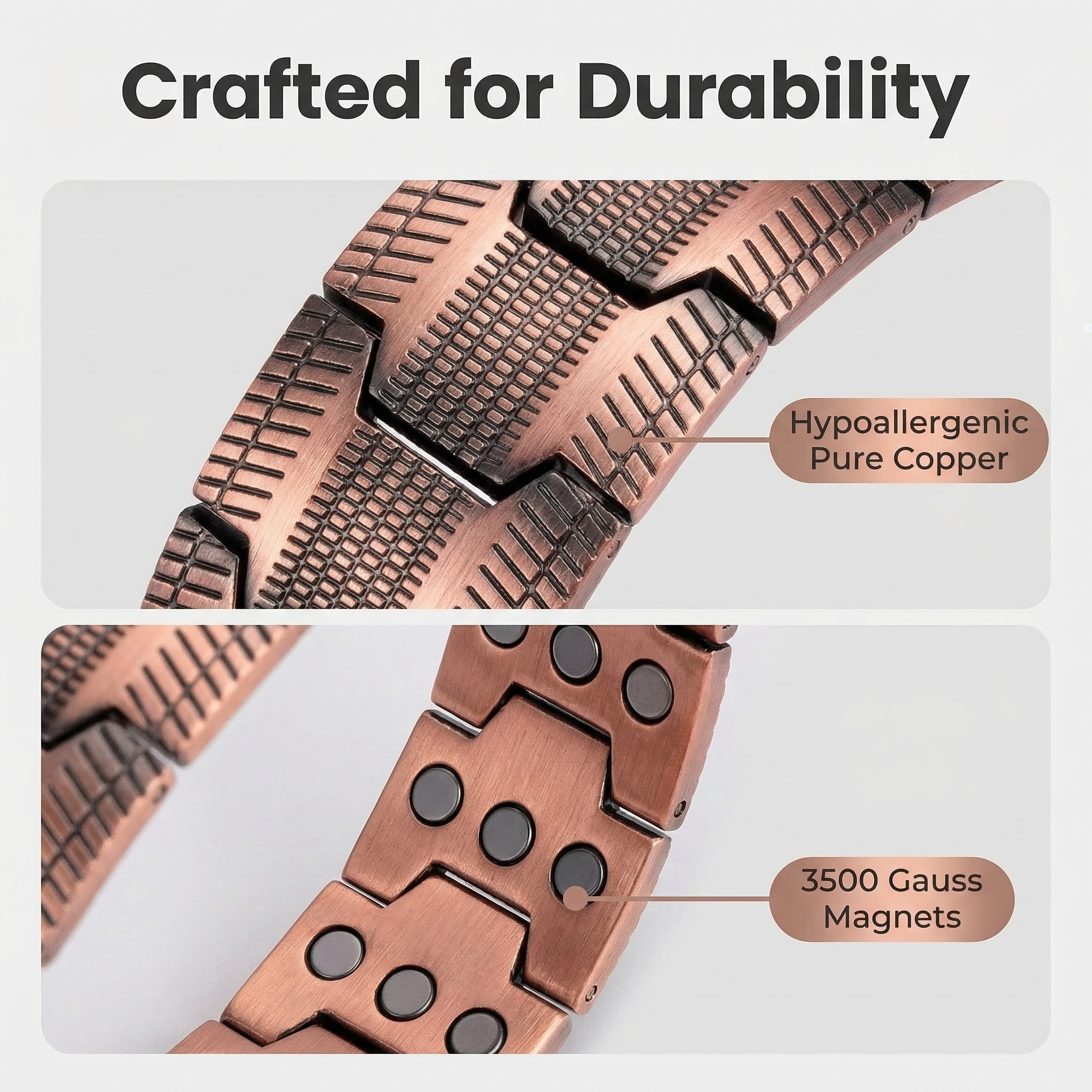 Copper Magnetic Therapy Bracelet for Men
