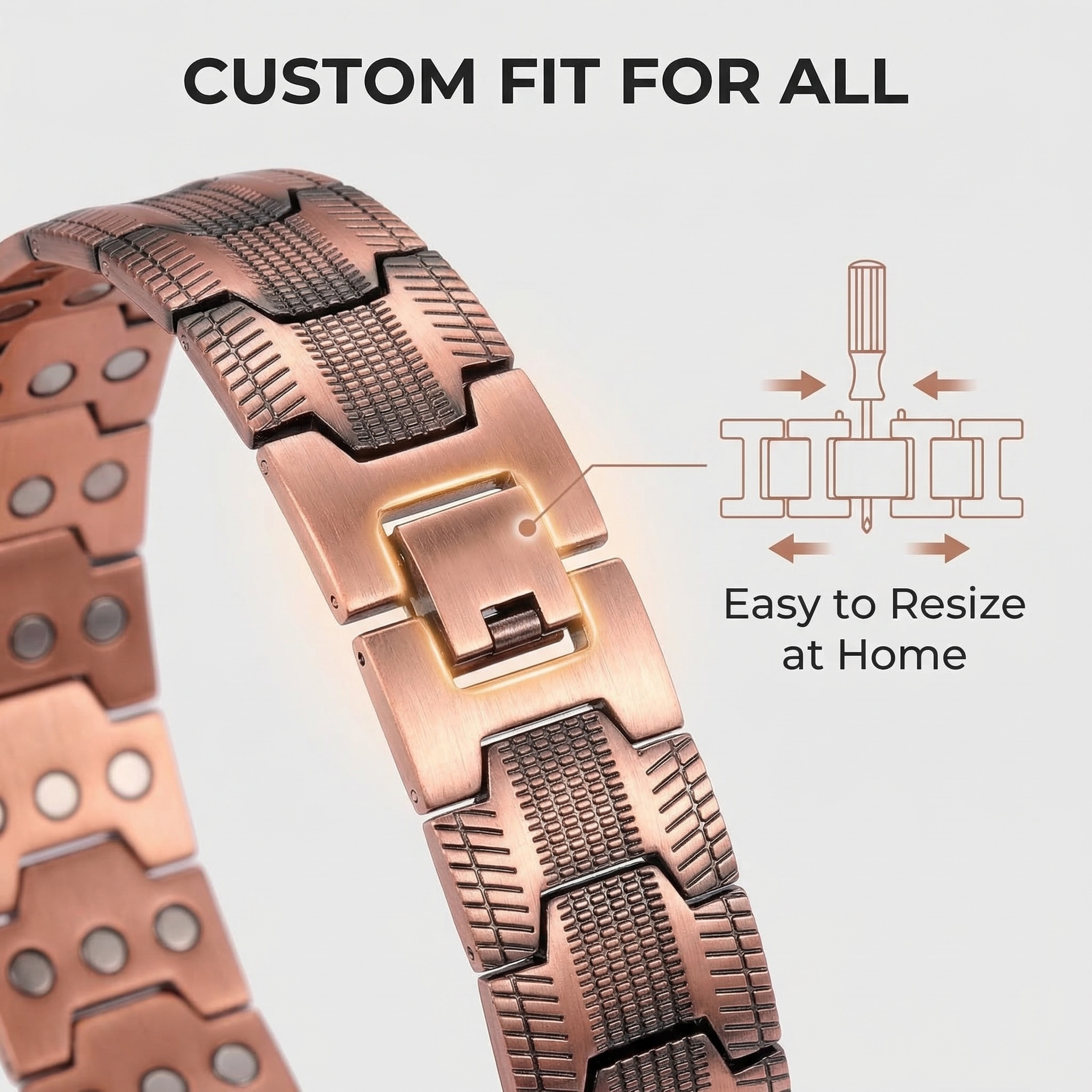 Copper Magnetic Therapy Bracelet for Men