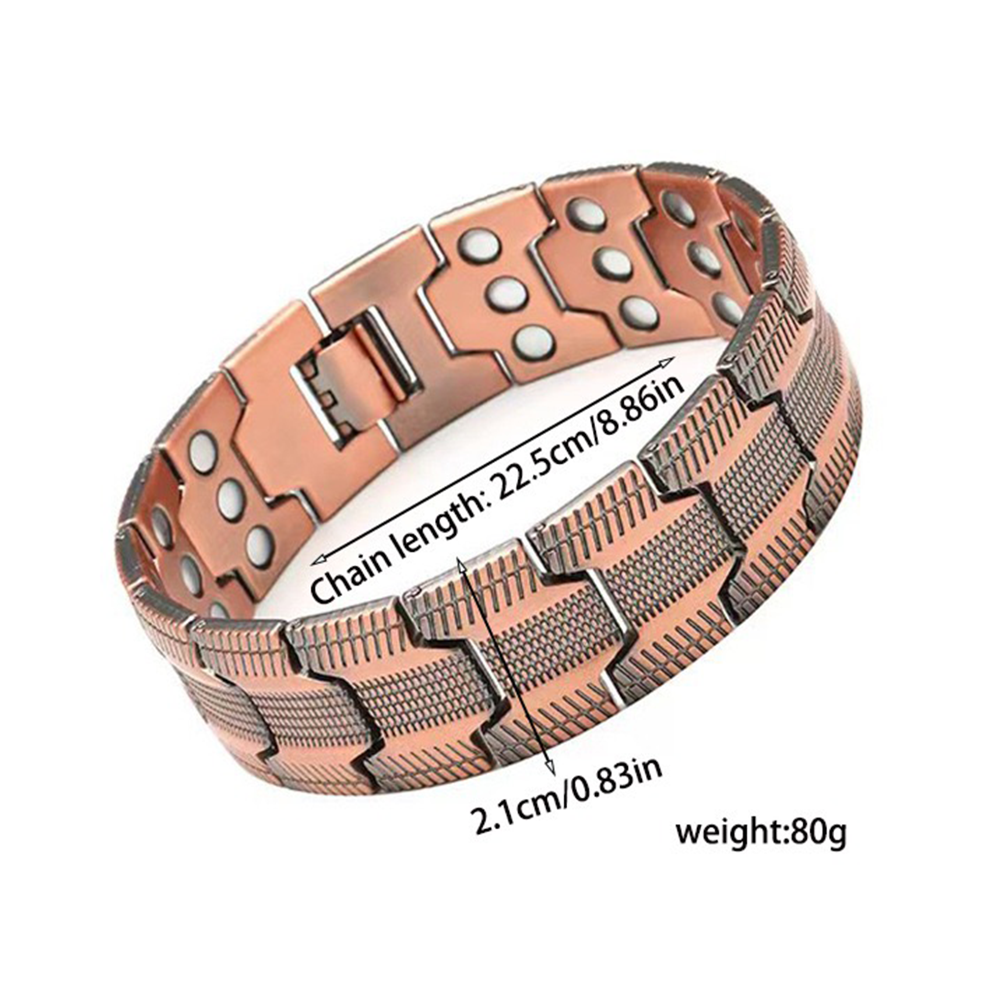 Copper Magnetic Therapy Bracelet for Men