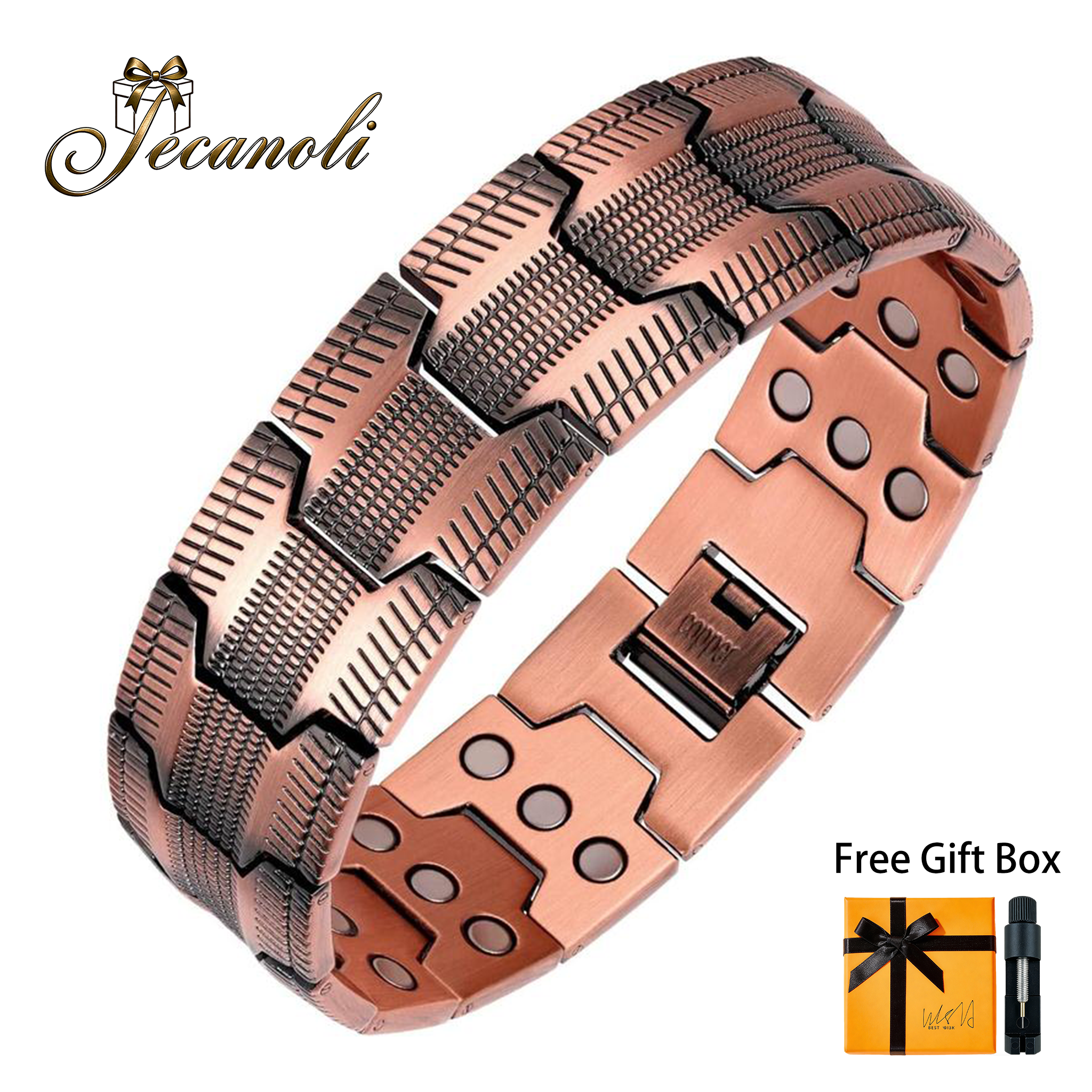 Copper Magnetic Therapy Bracelet for Men