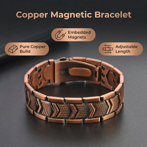 Copper Magnetic Energy Bracelet for Men