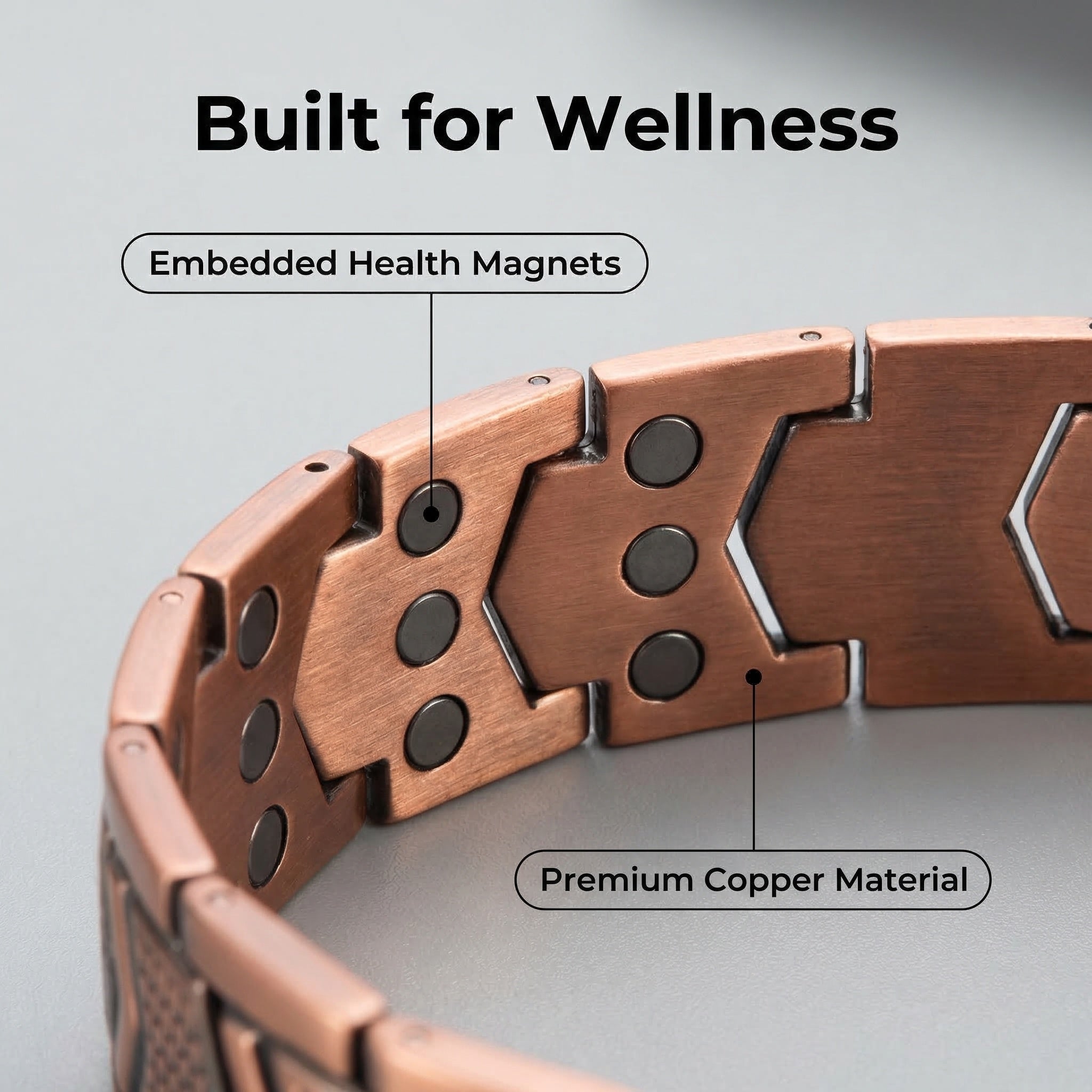 Copper Magnetic Energy Bracelet for Men