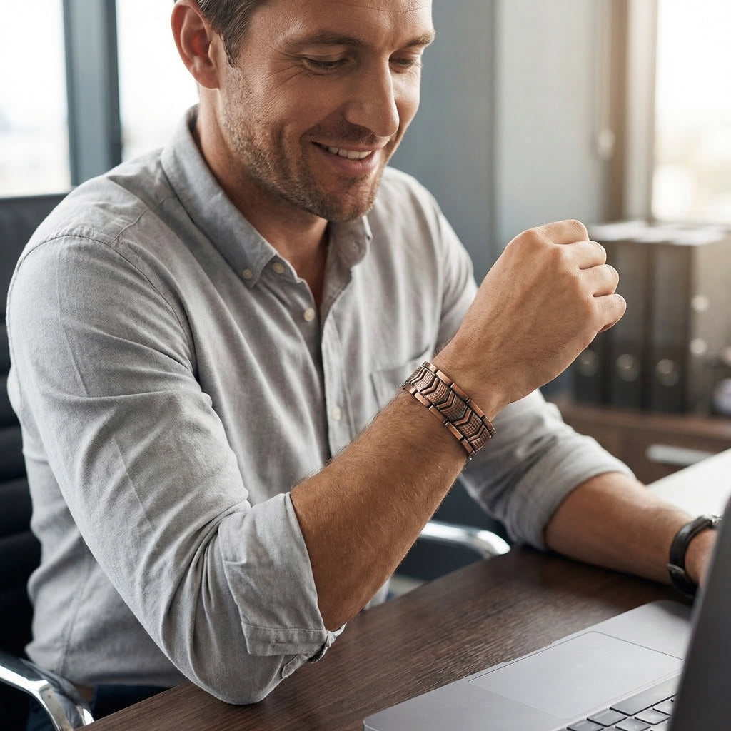 Copper Magnetic Energy Bracelet for Men