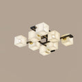 Cubist Alabaster Cluster Ceiling Lamp - Vakkerlight
