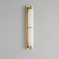 Cylindra Alabaster Brass Wall Light - Vakkerlight