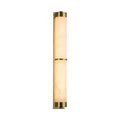 Cylindra Alabaster Brass Wall Light - Vakkerlight