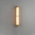 Cylindra Alabaster Brass Wall Light - Vakkerlight