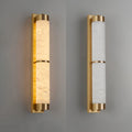 Cylindra Alabaster Brass Wall Light - Vakkerlight