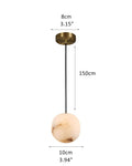Small Alabaster Cluster Globes Ceiling Pendant Light For High Ceiling
